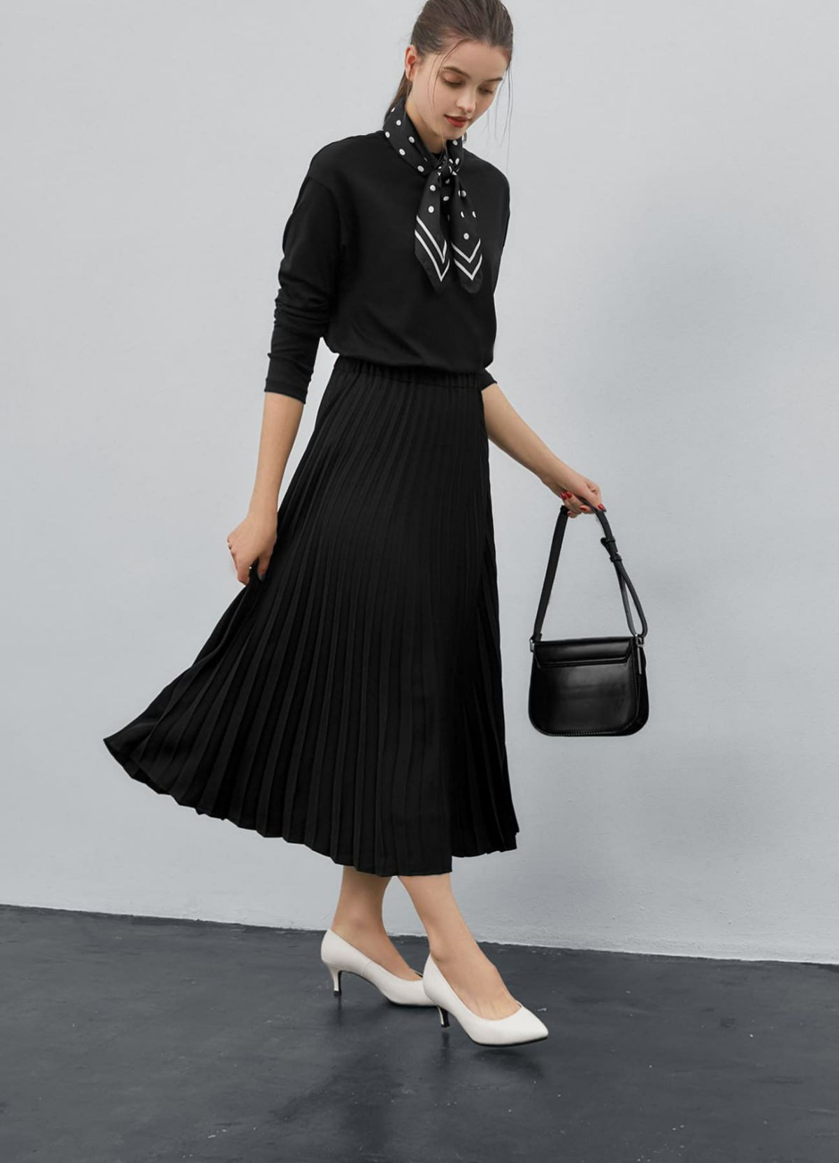 着用イメージ 173cm ニュアンスホワイト