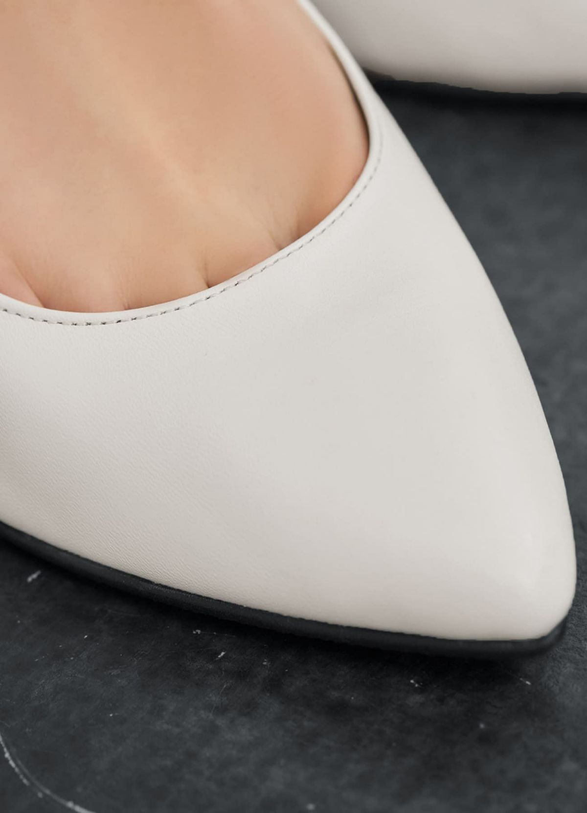 着用イメージ 173cm ニュアンスホワイト