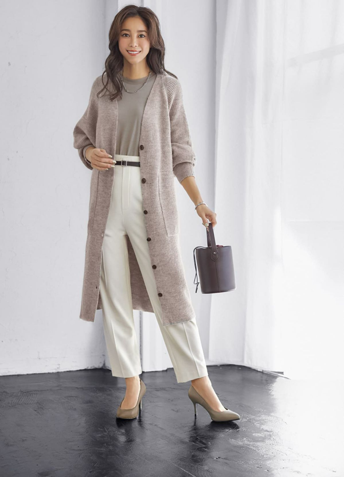 着用イメージ 166cm オーク