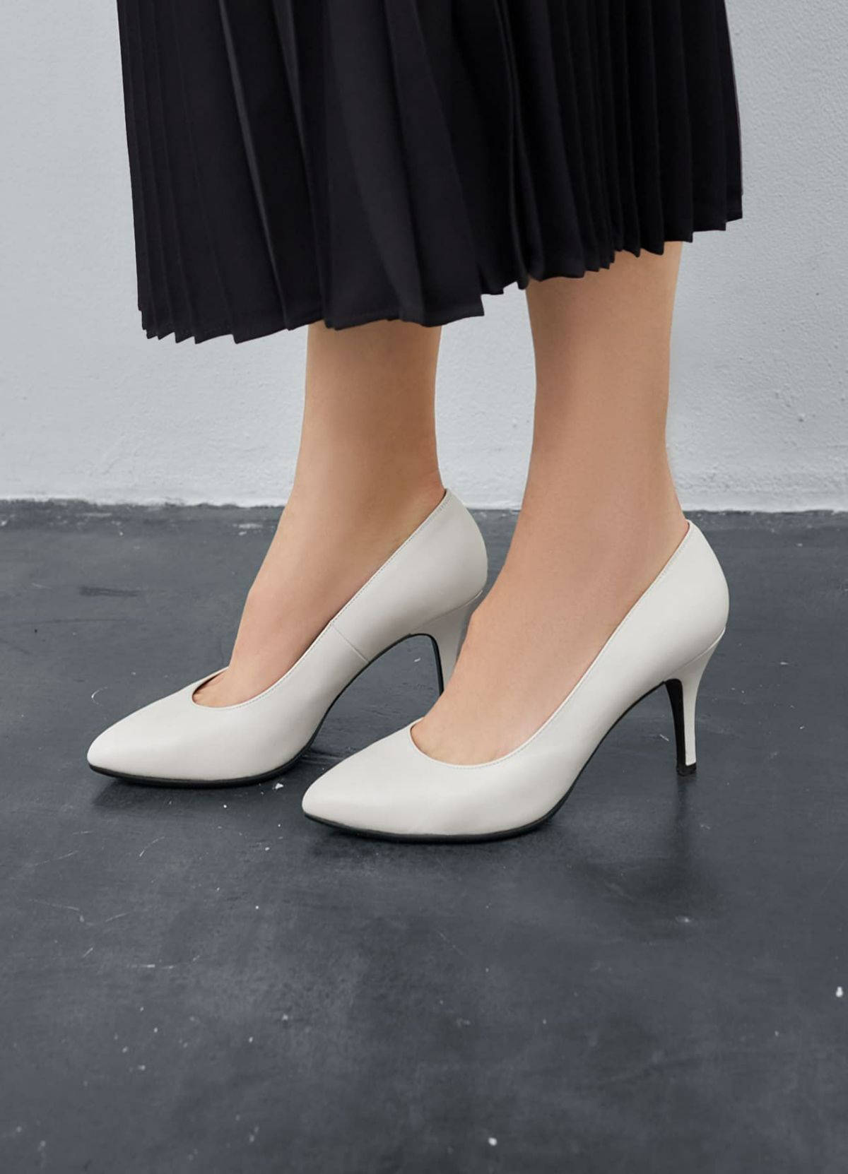 着用イメージ 173cm ニュアンスホワイト