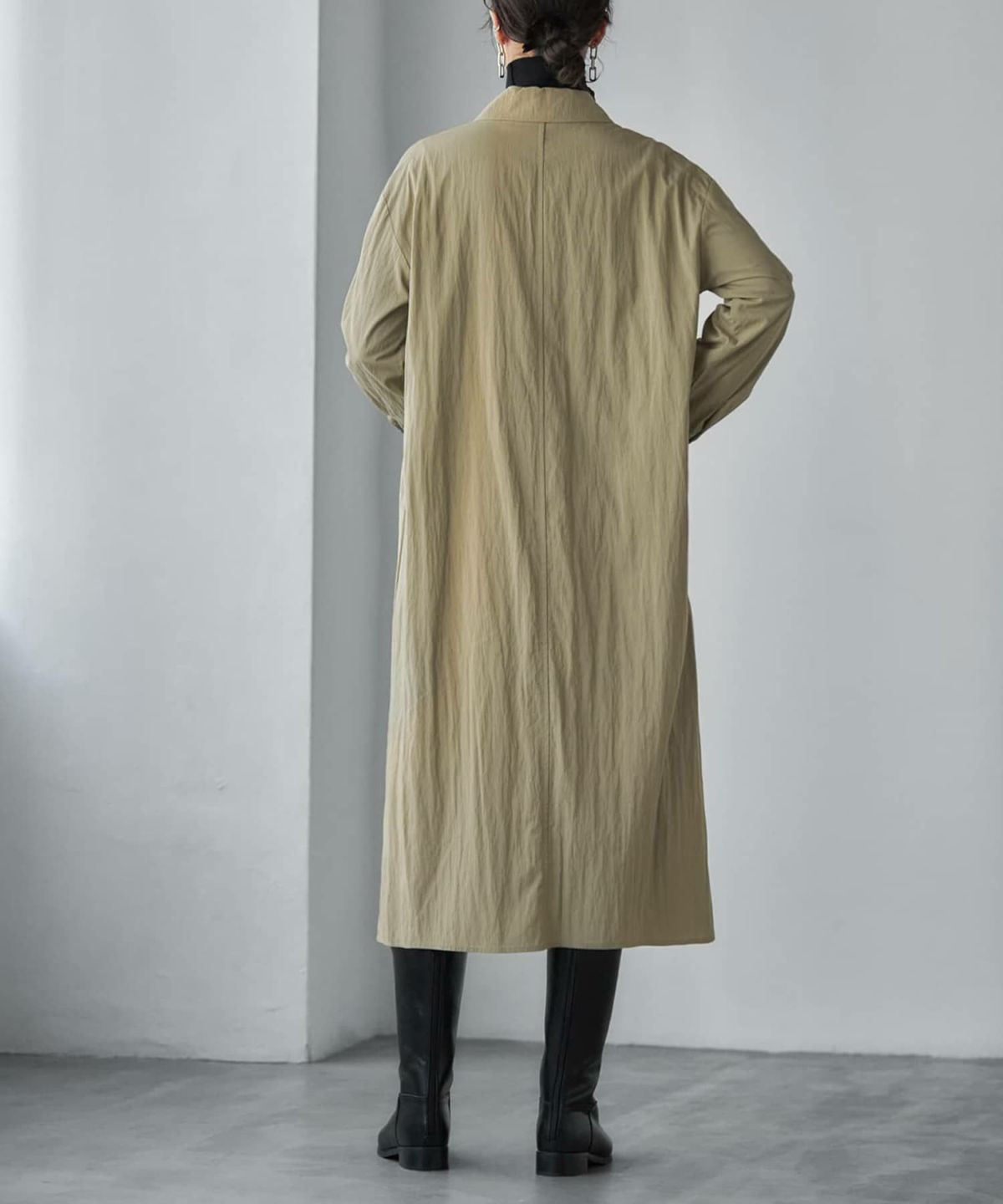 着用イメージ 165cm オリーブベージュ