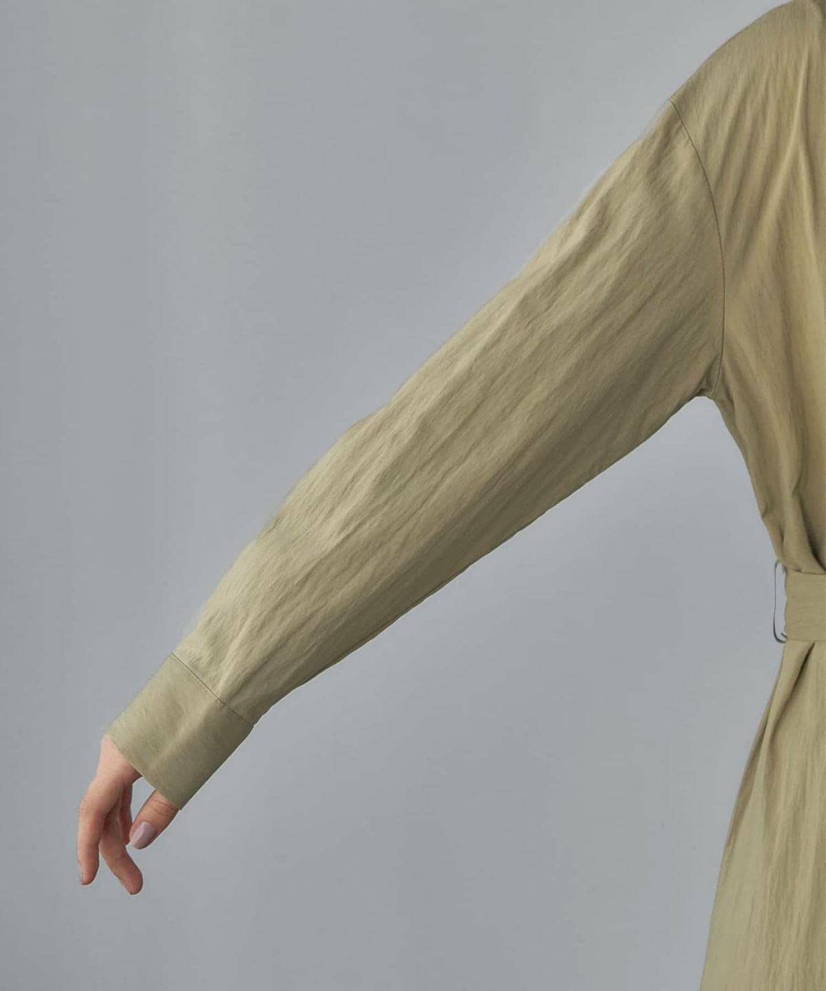 着用イメージ 165cm オリーブベージュ