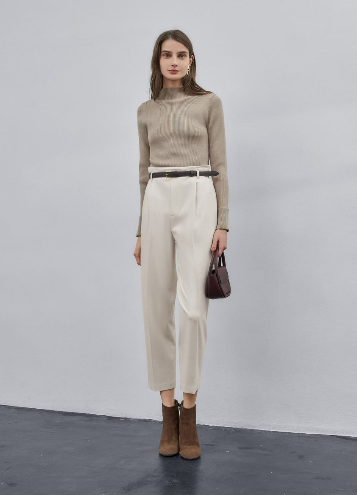 着用イメージ 173cm ダークブラウン