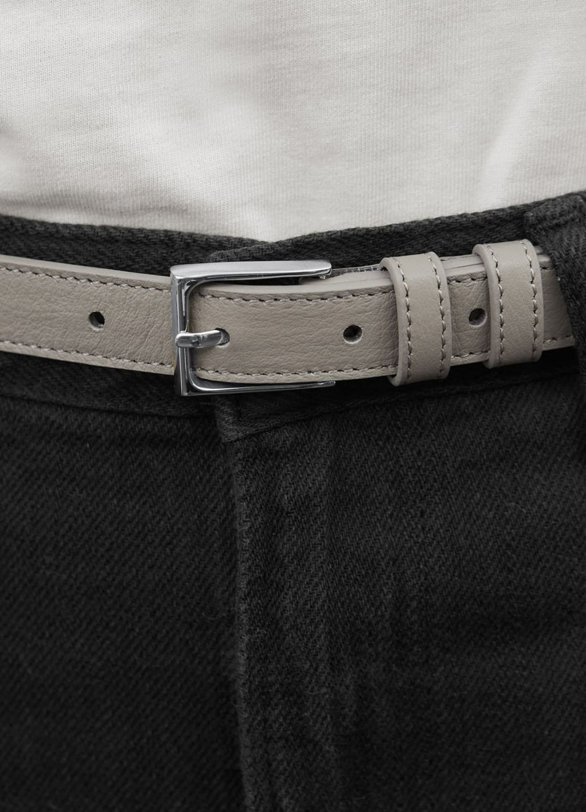 着用イメージ 173cm グレージュ