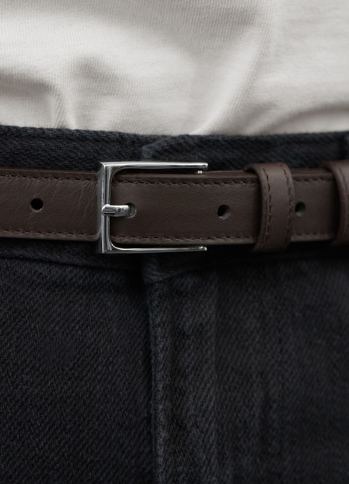 着用イメージ 173cm ダークブラウン