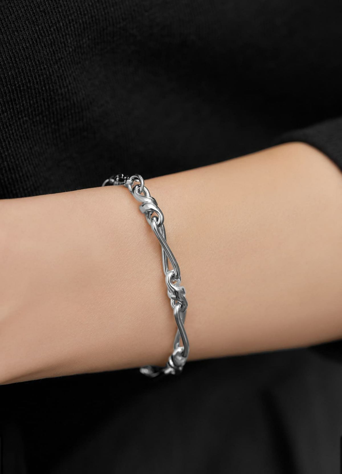 着用イメージ 173cm シルバー