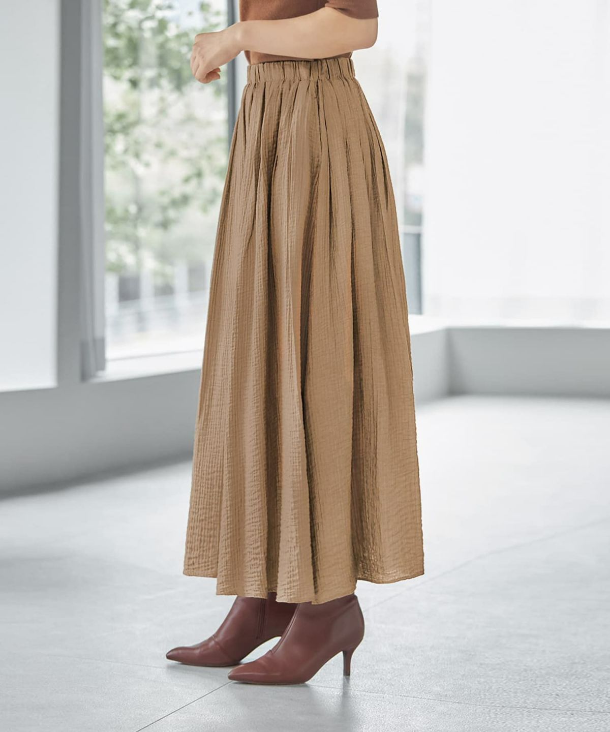 着用イメージ 165cm 着用サイズ 02 ベージュ