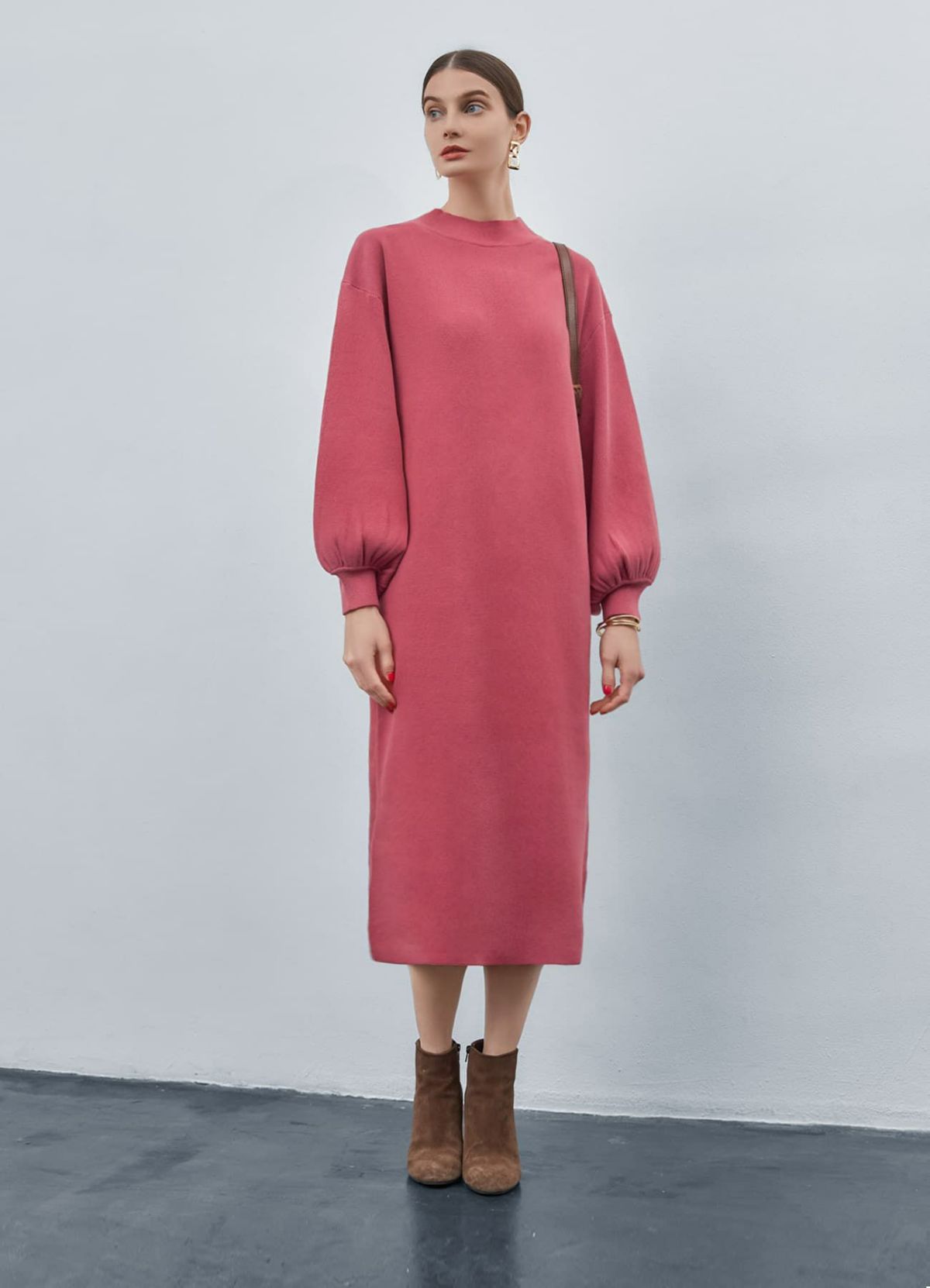 着用イメージ 173cm ピンク