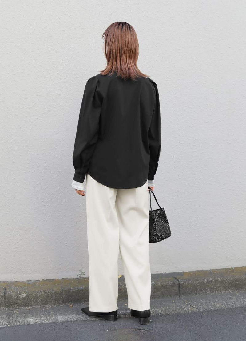 着用イメージ 173cm ホワイト