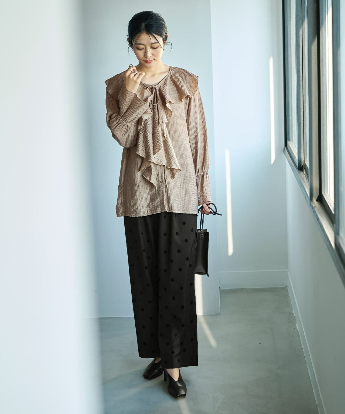 着用イメージ 164cm ストーン