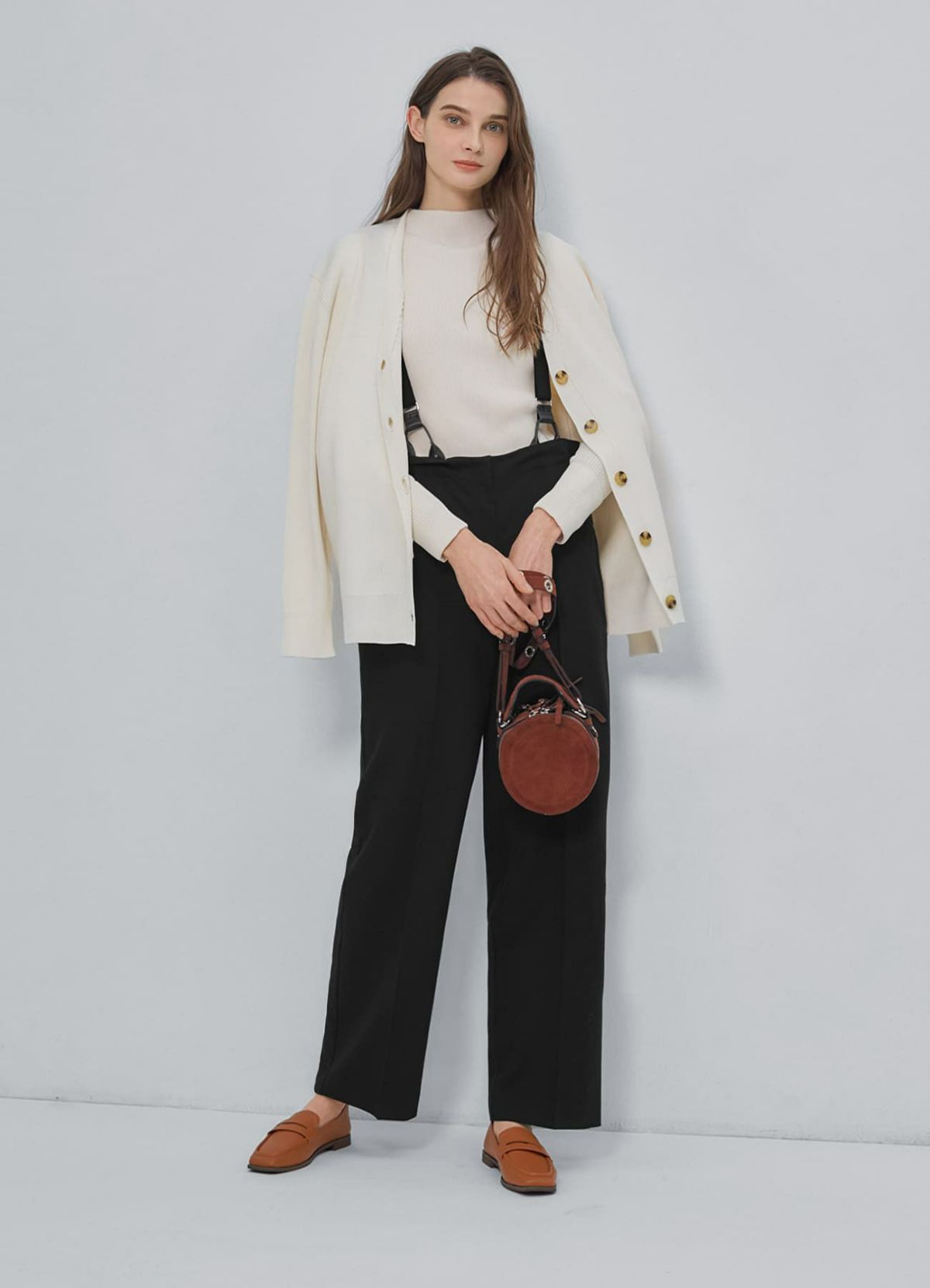 着用イメージ 173cm オレンジブラウン