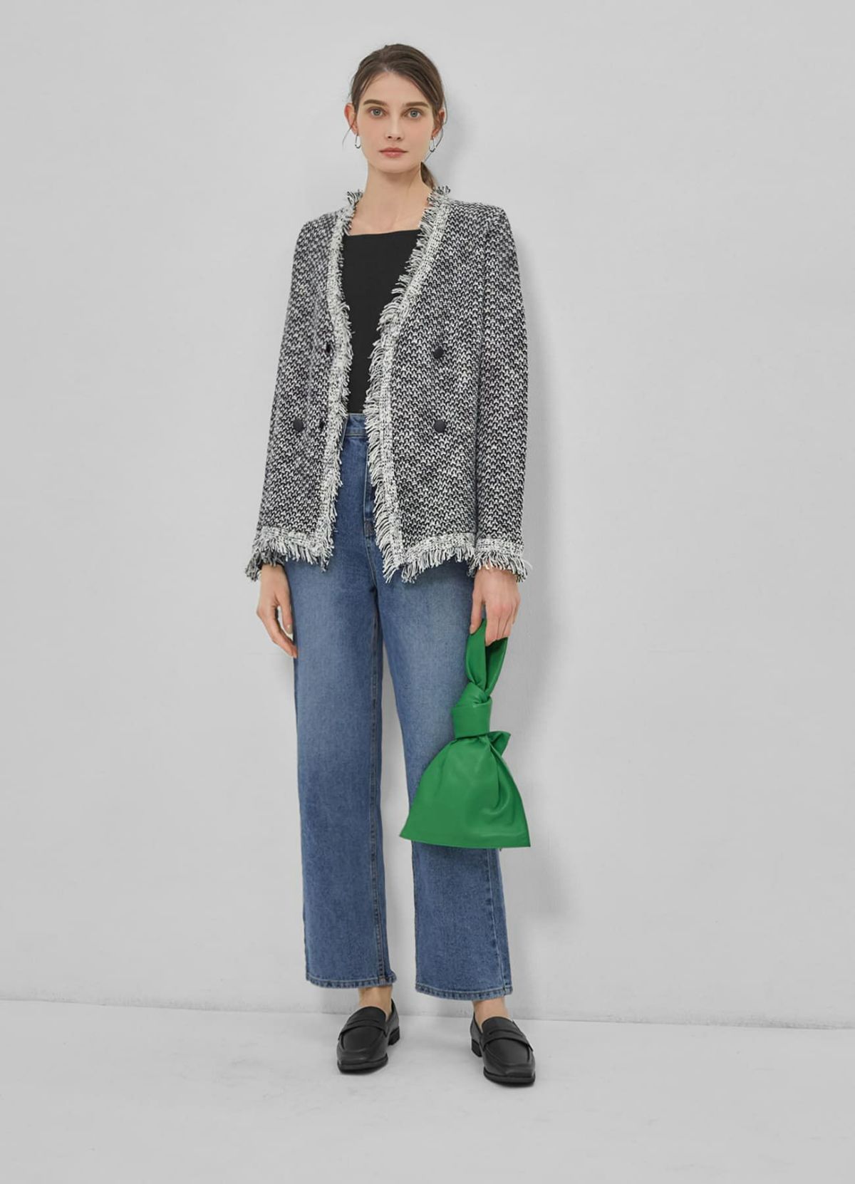 着用イメージ 173cm ブラック