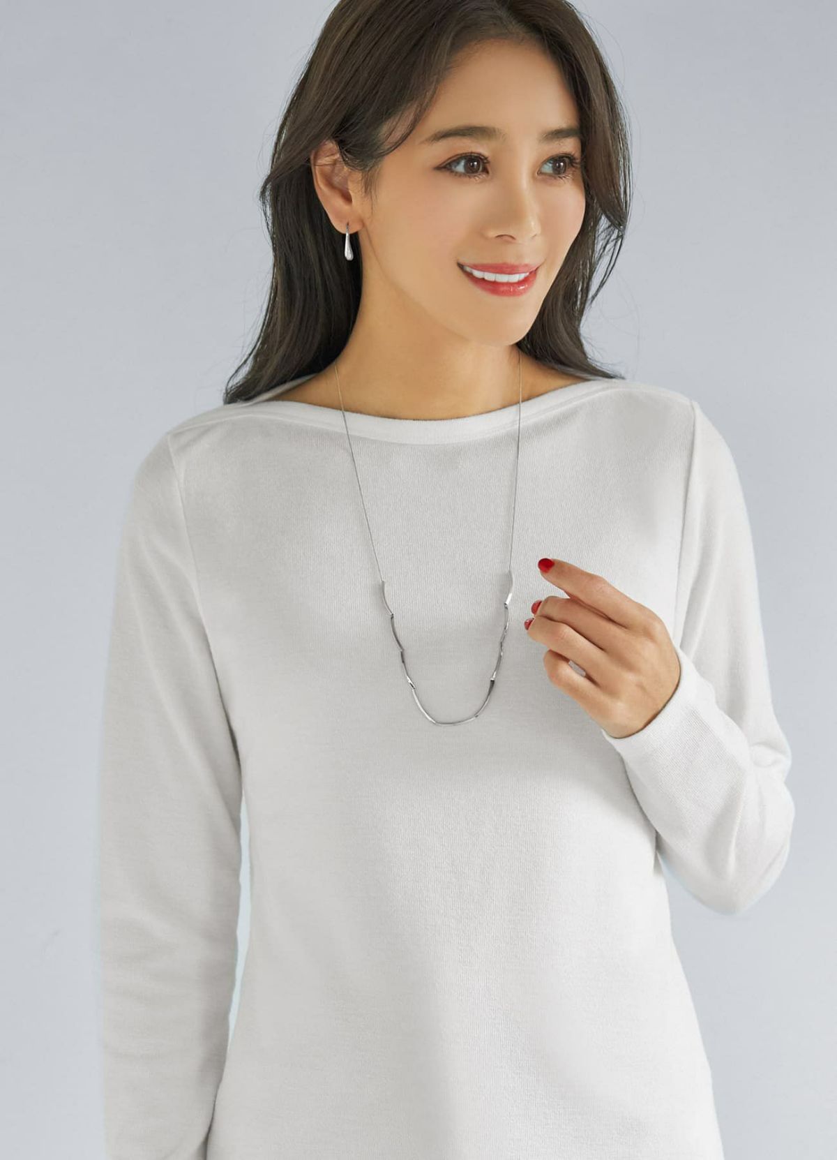 着用イメージ 166cm シルバー