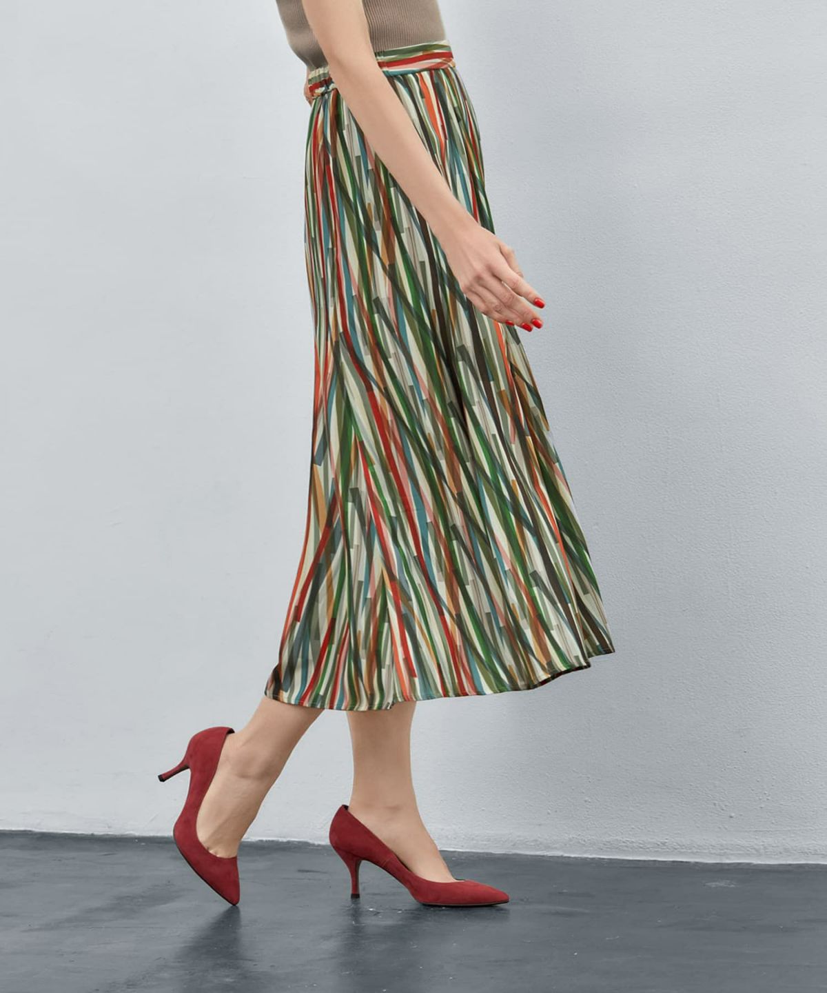 着用イメージ 173cm 02サイズ グリーンミックス