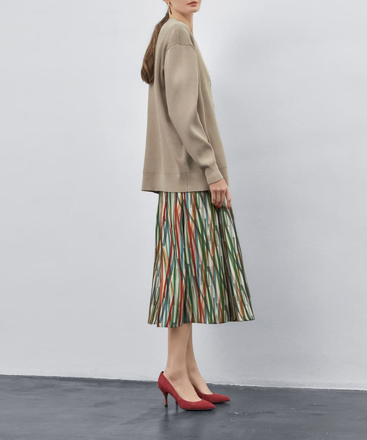 着用イメージ 173cm 02サイズ グリーンミックス