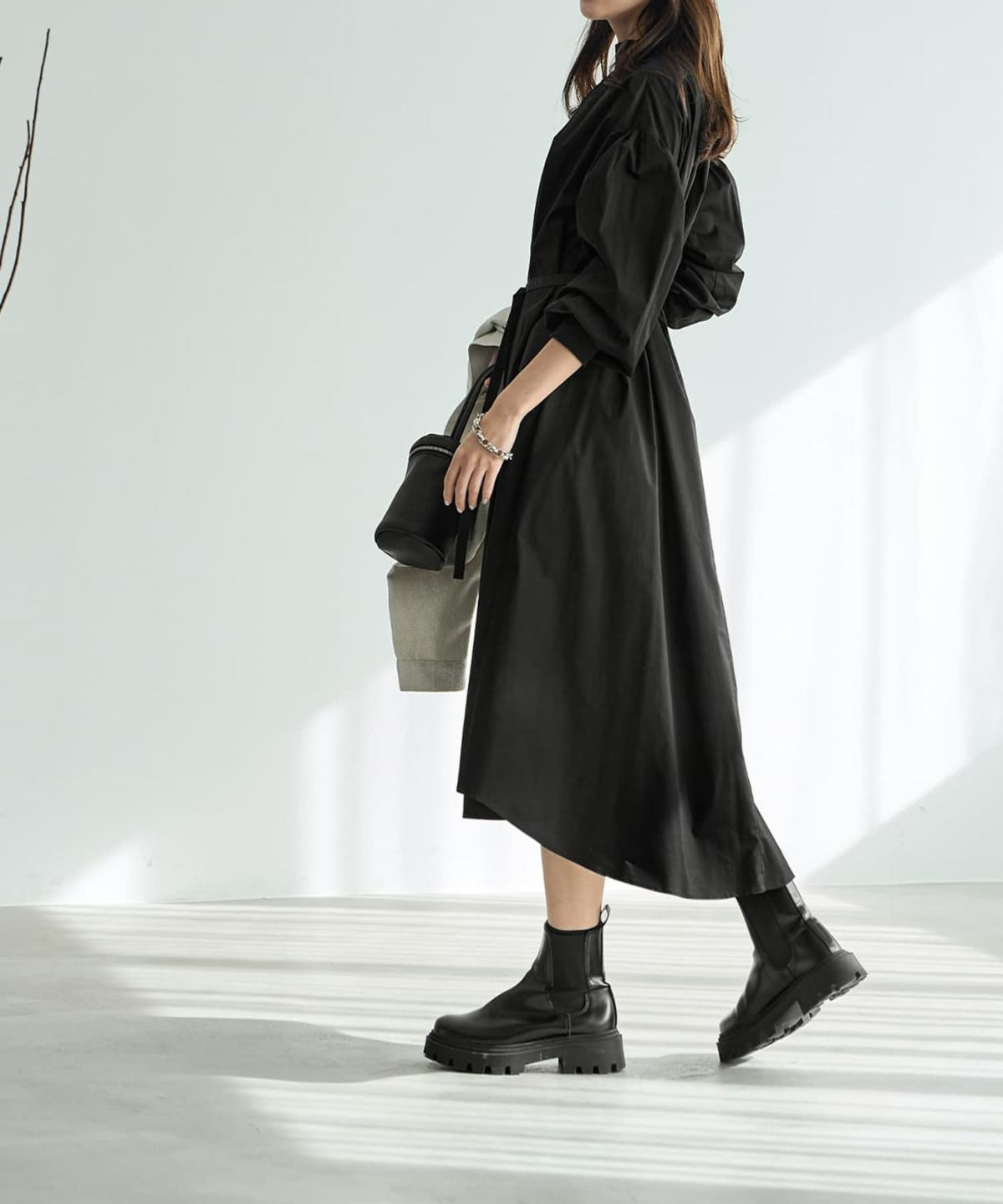 着用イメージ 168cm ブラック 02サイズ