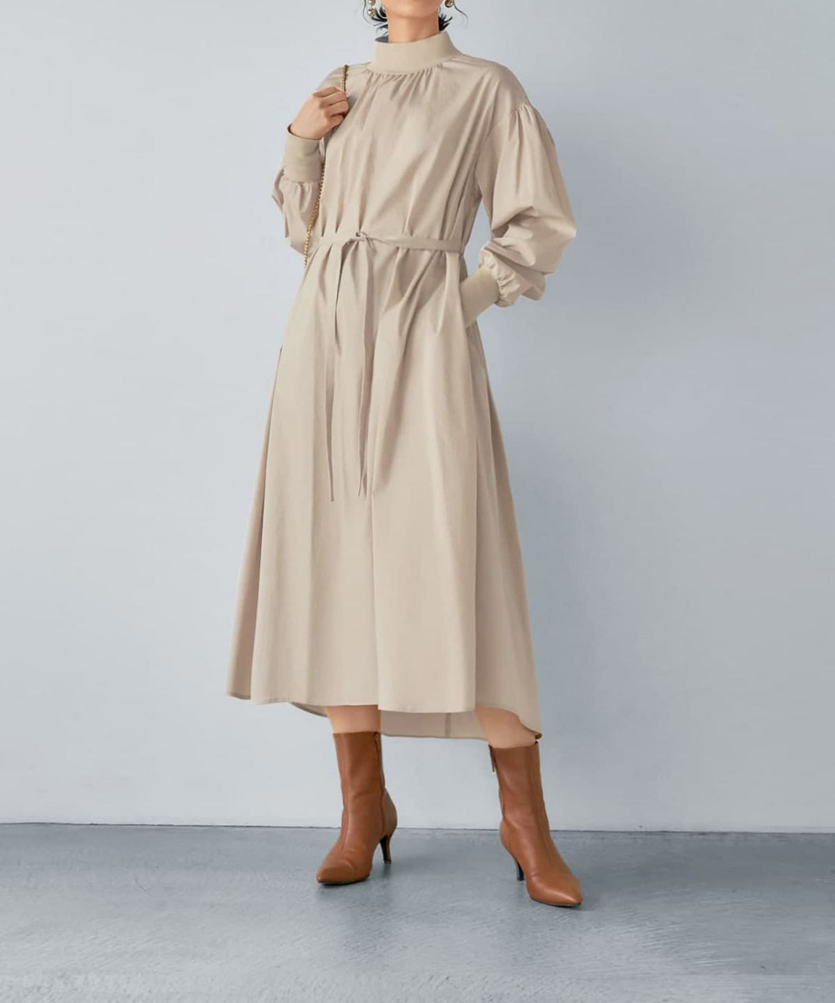 着用イメージ 165cm ベージュ 02サイズ