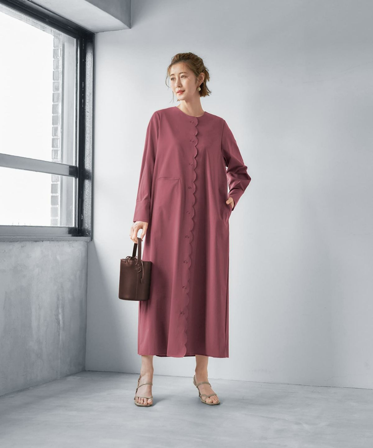 着用イメージ 166㎝　02サイズ アズキピンク