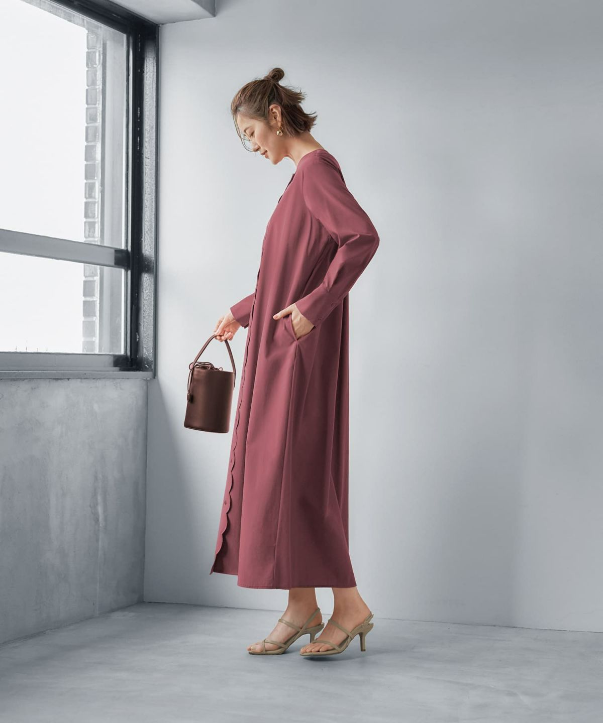 着用イメージ 166㎝　02サイズ アズキピンク