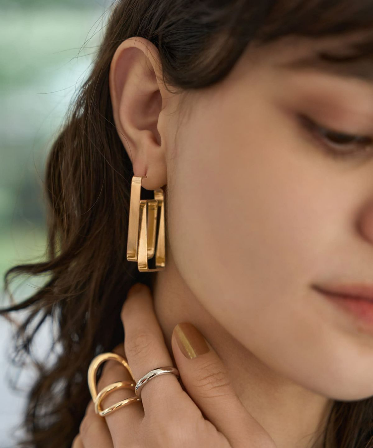 着用イメージ 167cm ゴールド