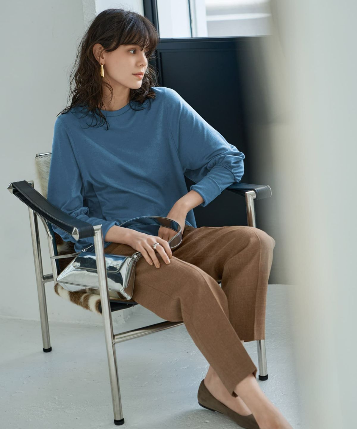 着用イメージ 167cm ゴールド