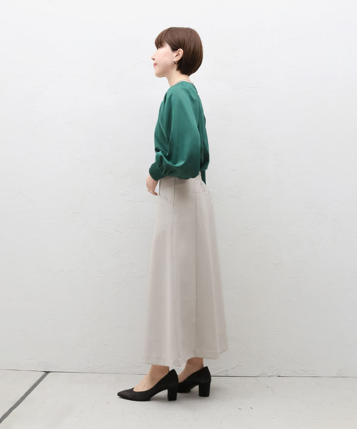 着用イメージ 153㎝　Sサイズ　グレージュ