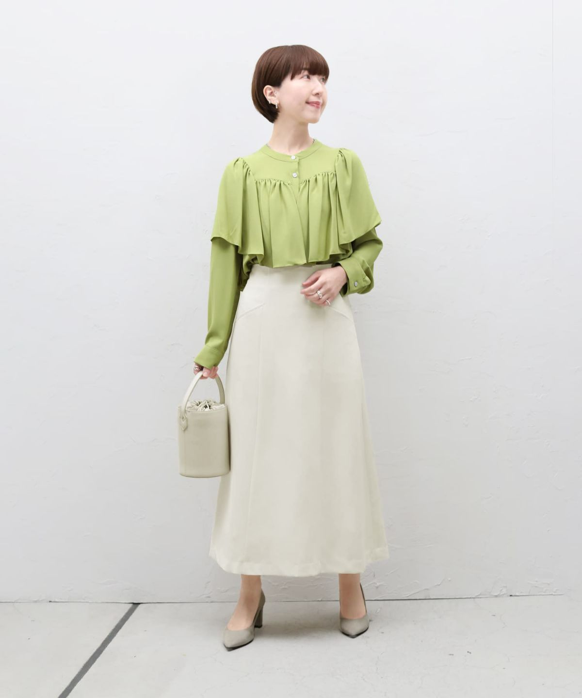 着用イメージ 153㎝　Sサイズ　オフホワイト