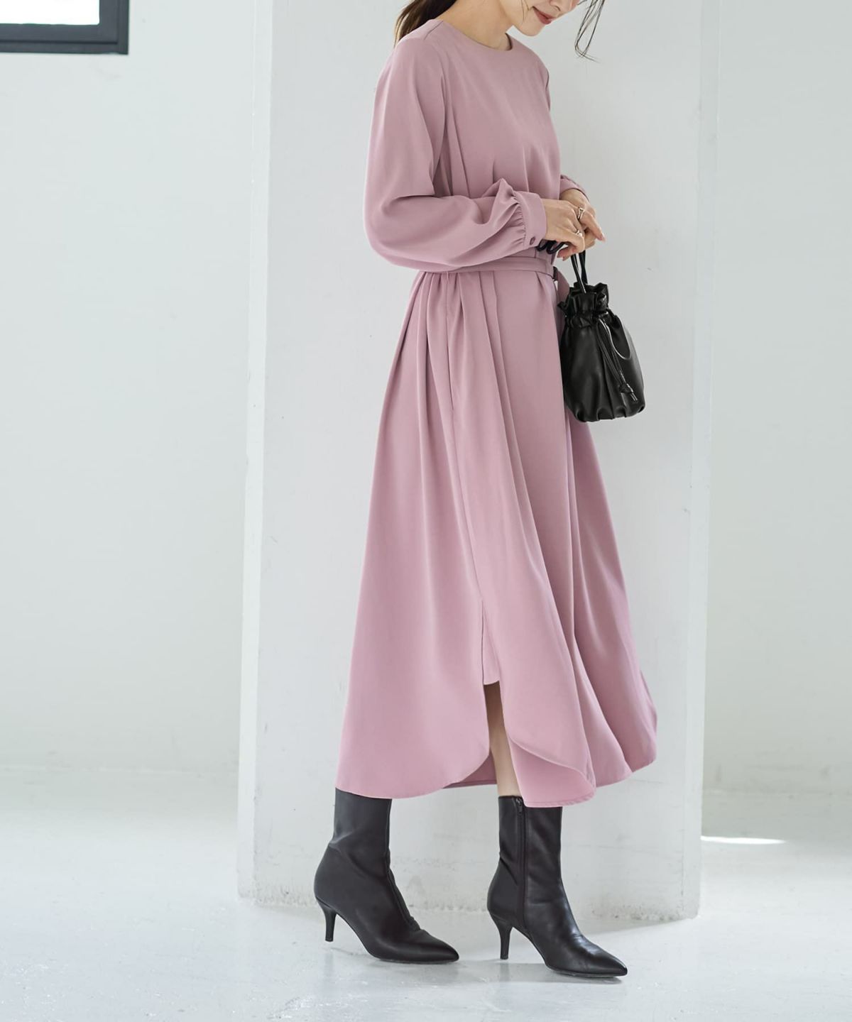 着用イメージ 167cm ピンク 02サイズ