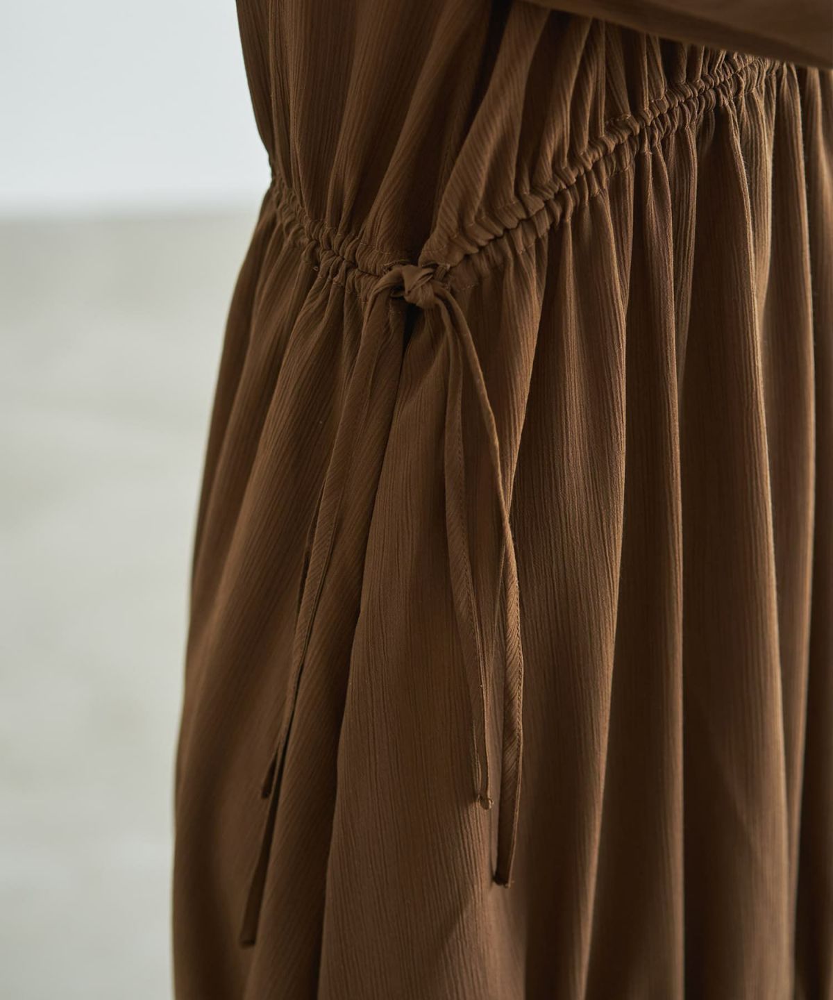 着用イメージ 166cm ソフトブラウン