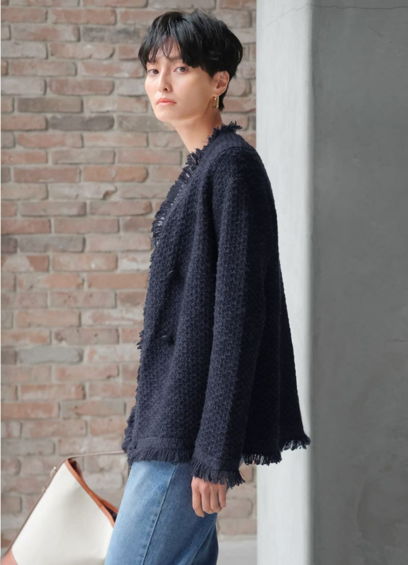着用イメージ 173cm ブラックミックス