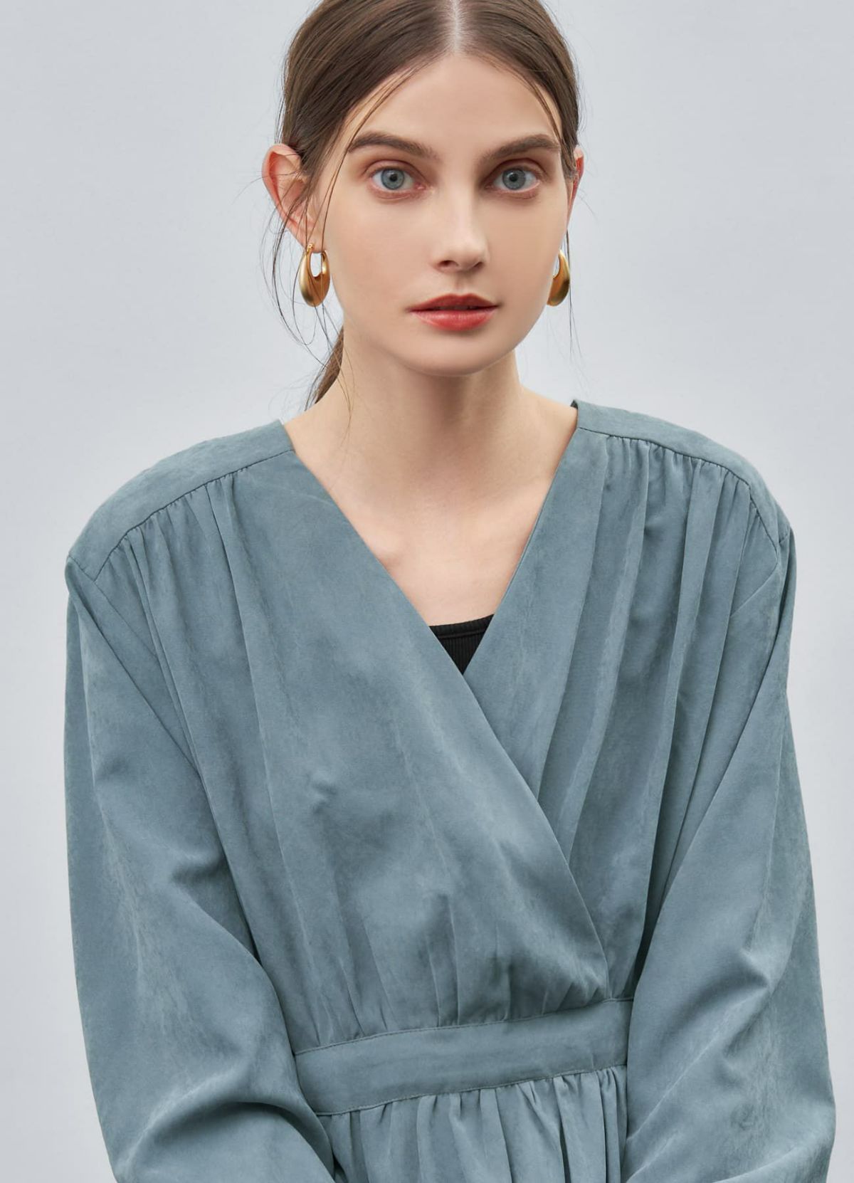 着用イメージ 173cm ゴールド