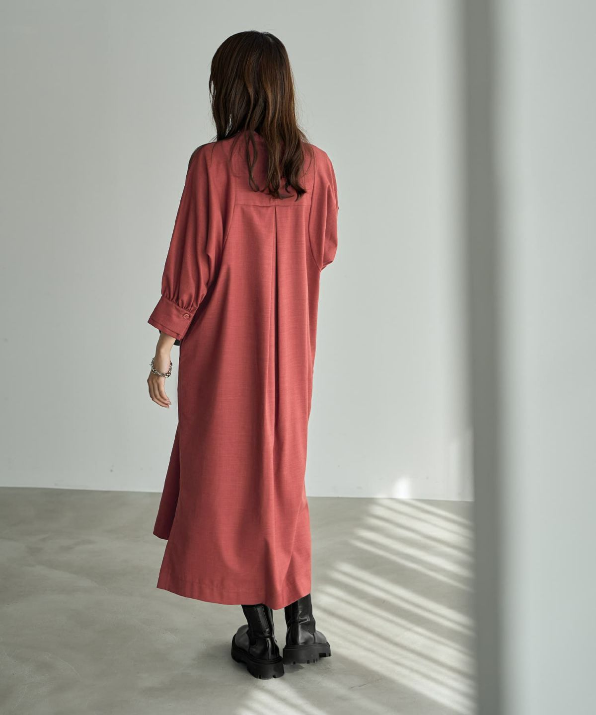 着用イメージ 168cm 着用サイズ 02 ブラッドオレンジ