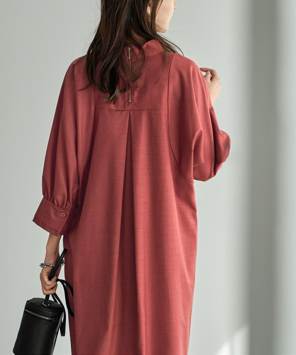 着用イメージ 168cm 着用サイズ 02 ブラッドオレンジ