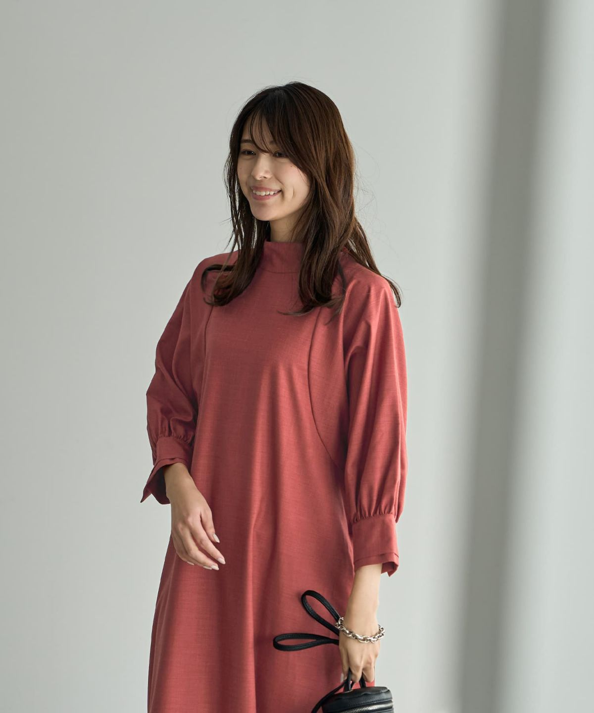 着用イメージ 168cm 着用サイズ 02 ブラッドオレンジ