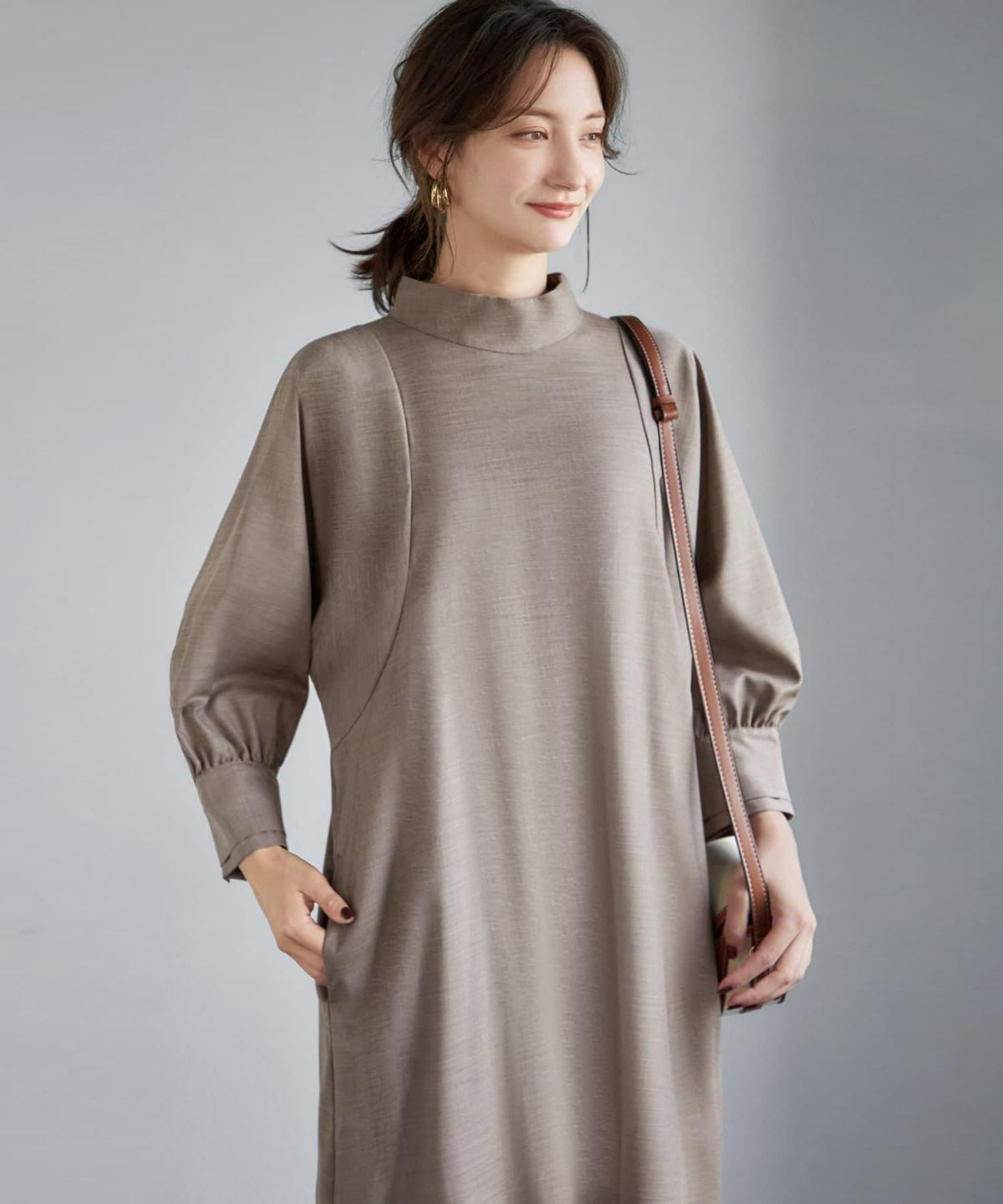 着用イメージ 165cm 着用サイズ 02 ベージュ