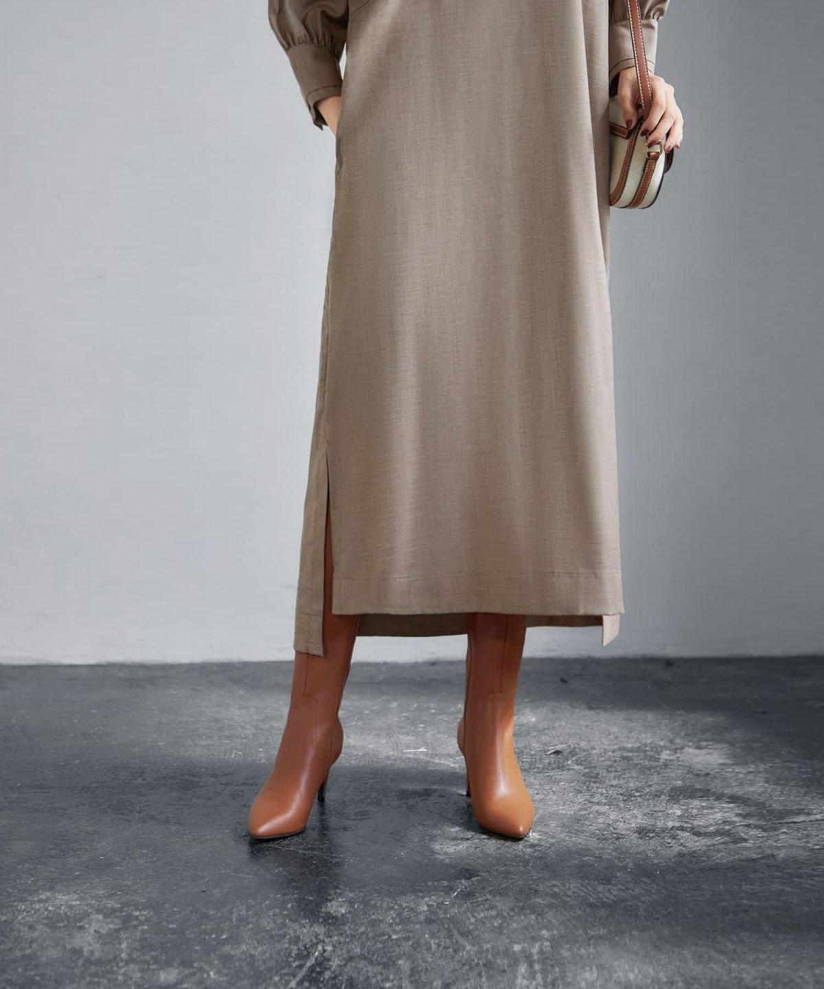 着用イメージ 165cm 着用サイズ 02 ベージュ