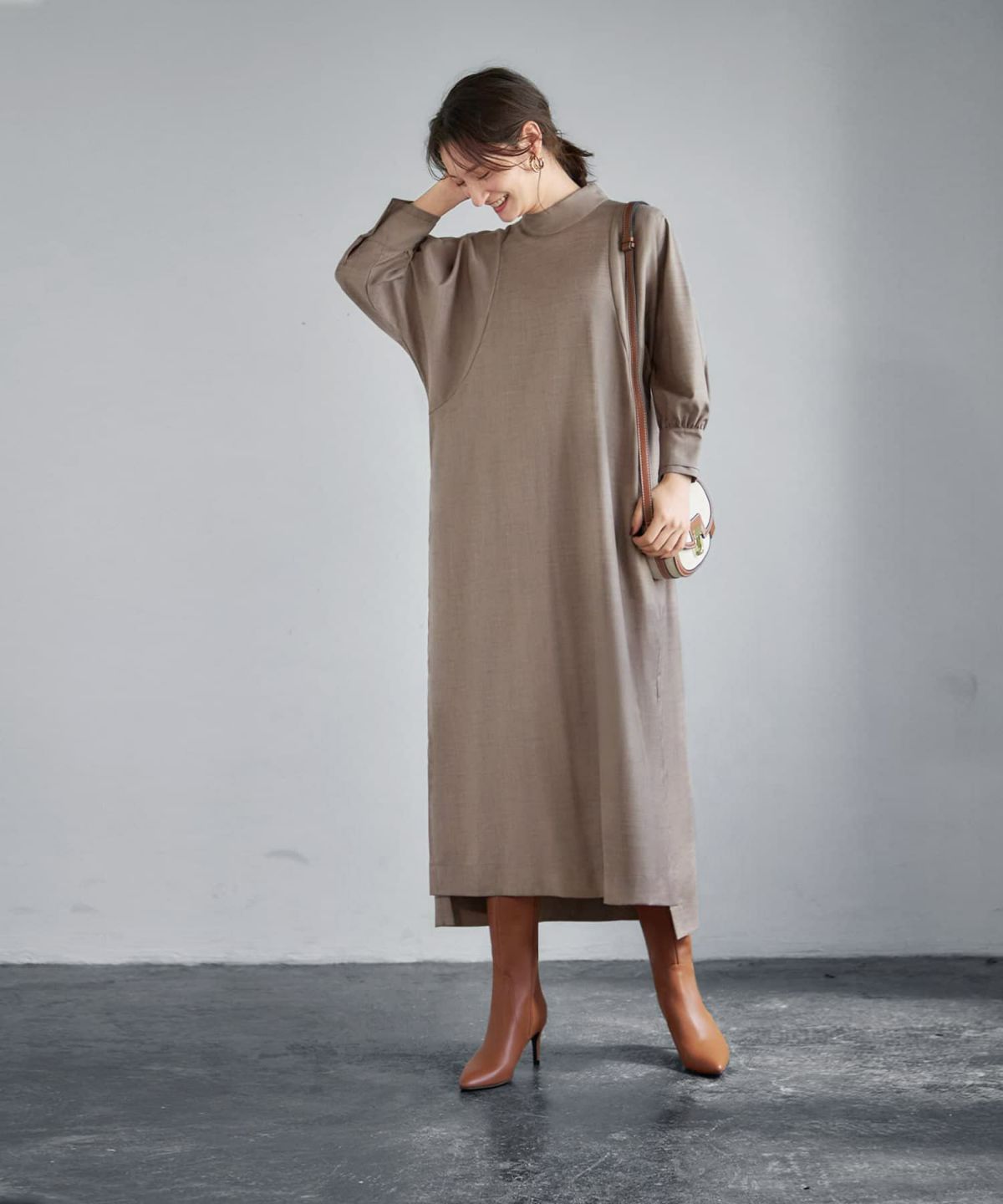 着用イメージ 165cm 着用サイズ 02 ベージュ