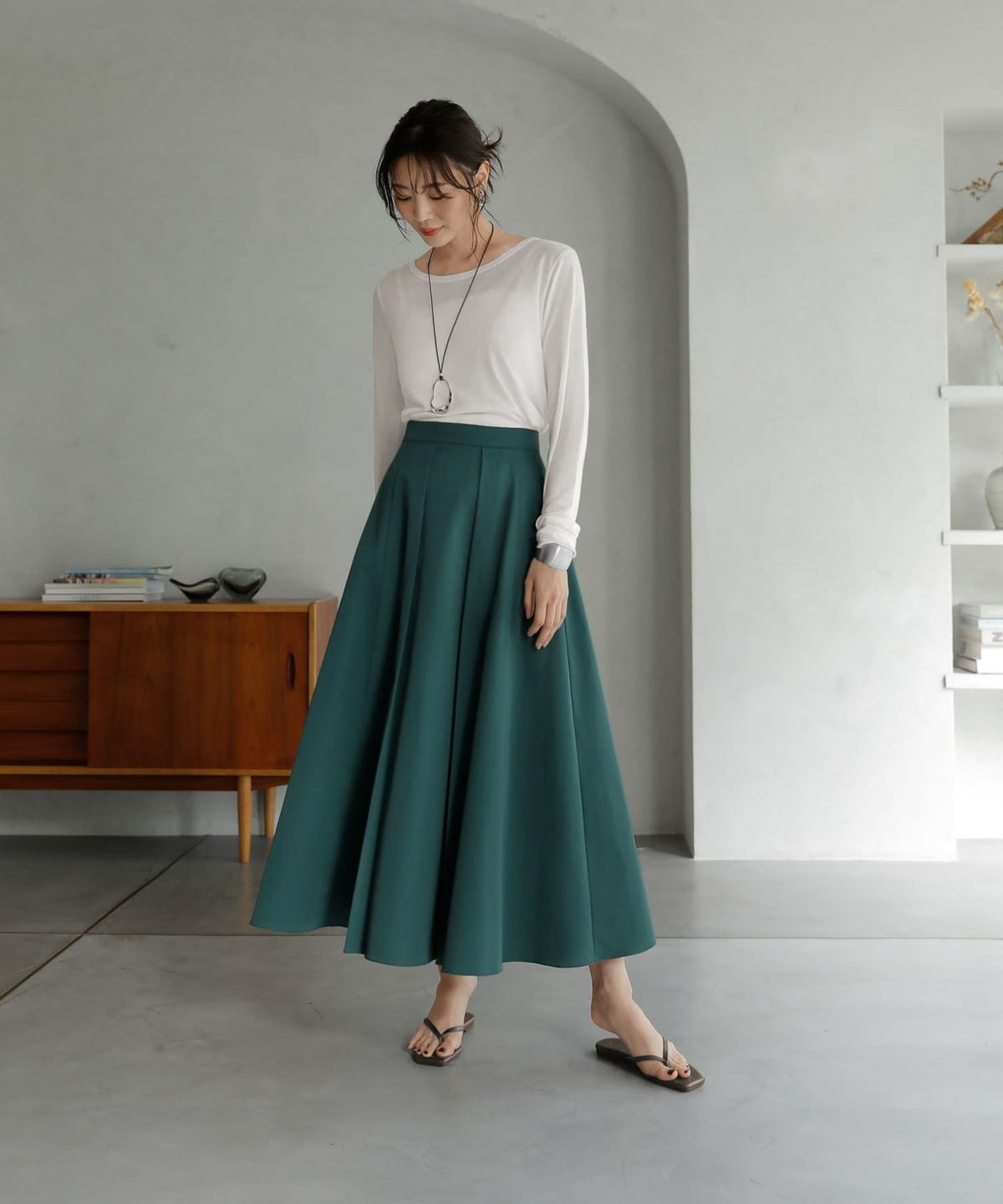 着用イメージ　166cm 02サイズ グリーン