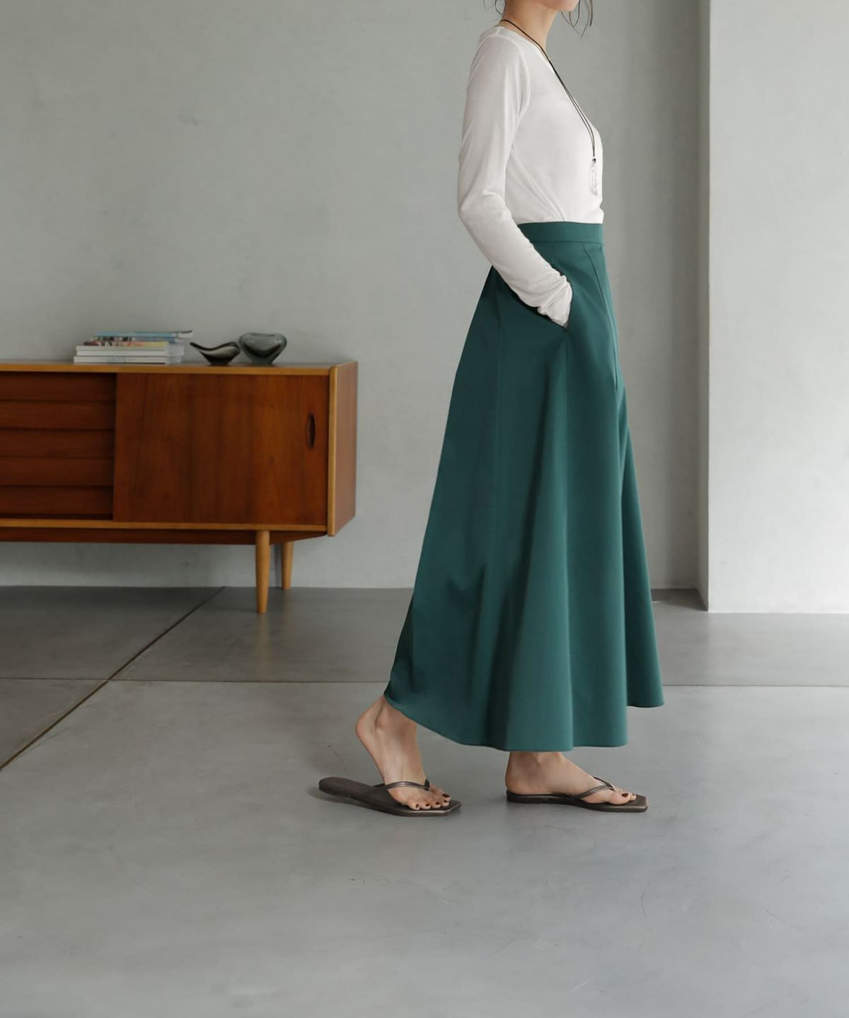 着用イメージ　166cm 02サイズ グリーン