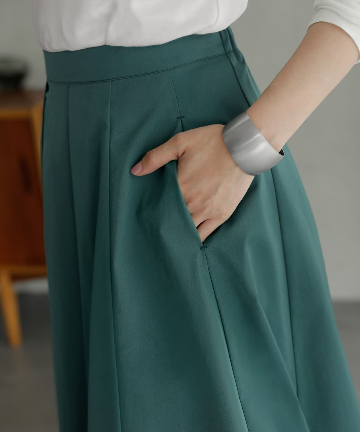 着用イメージ　166cm 02サイズ グリーン