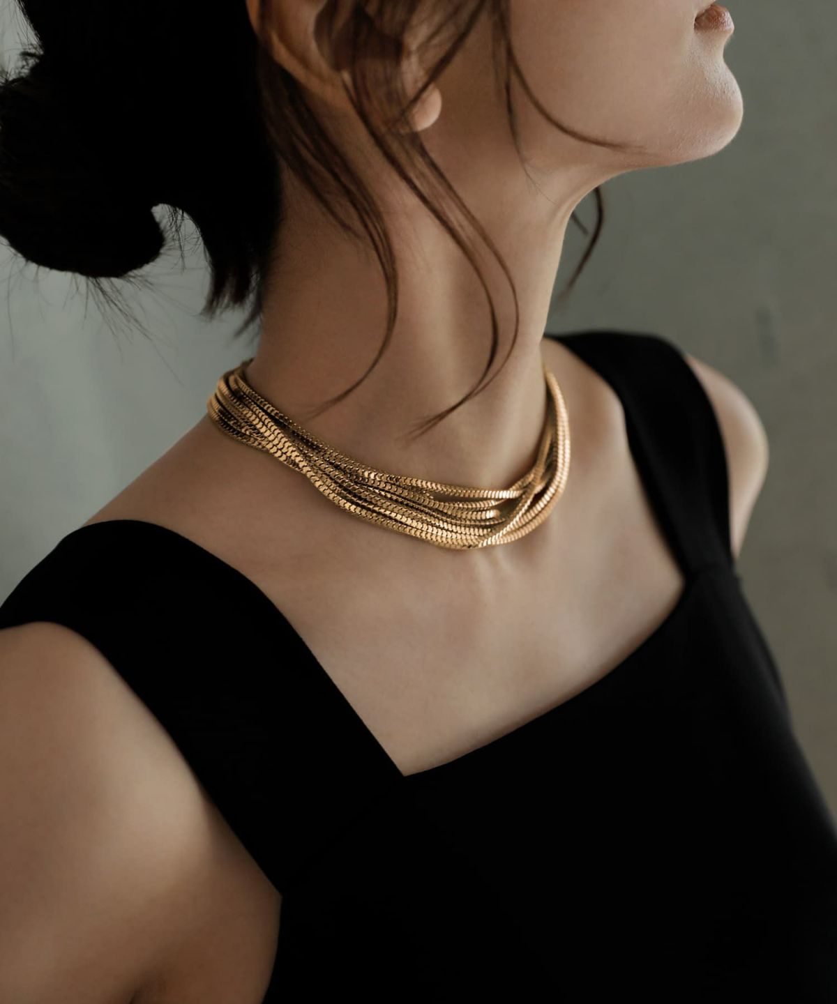 軽量タイプ７連チェーンネックレス