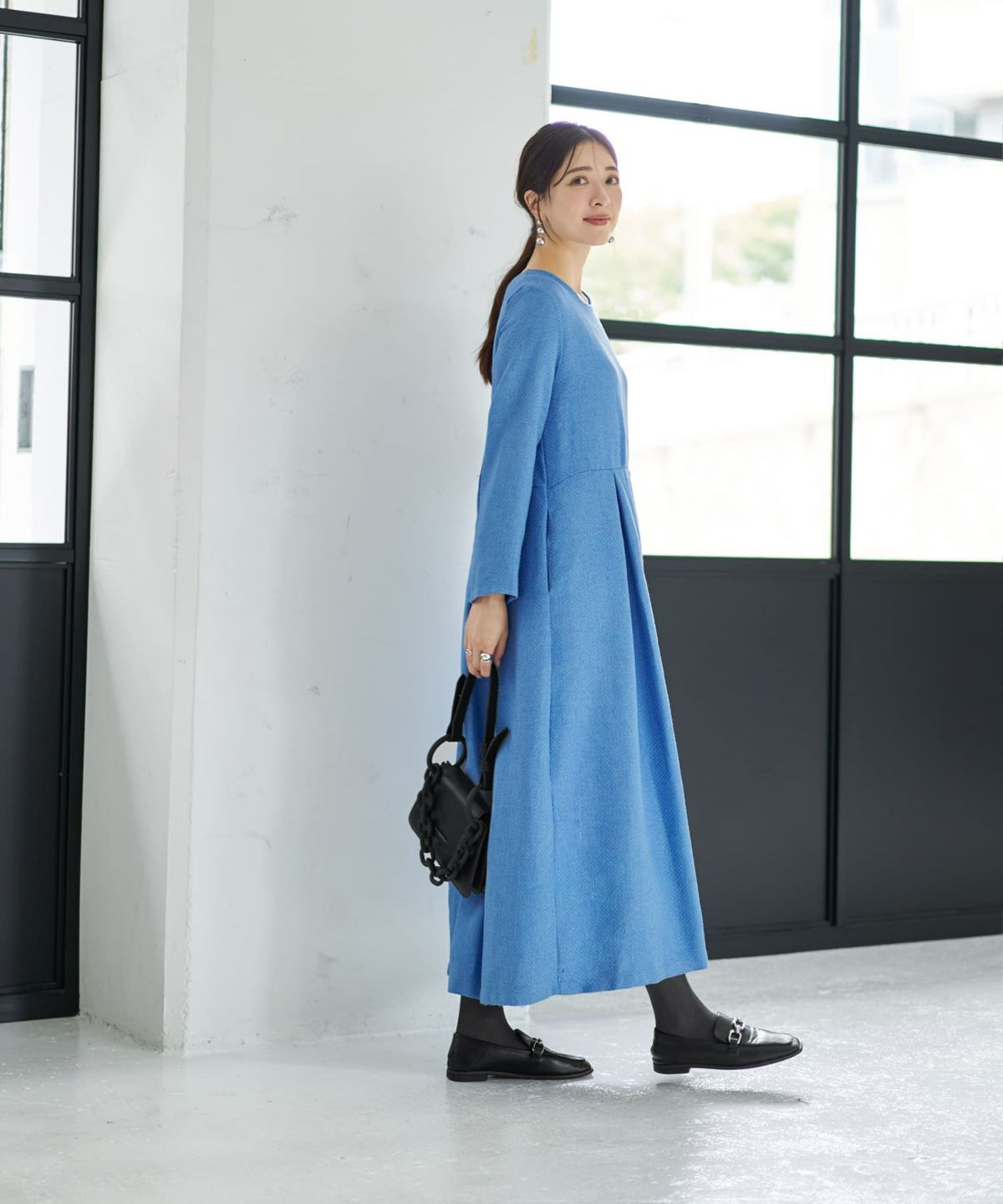 着用イメージ 166cm ブルー 02サイズ