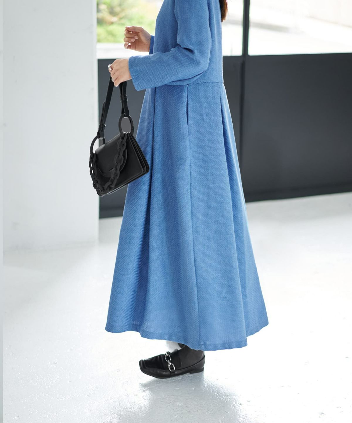 着用イメージ 166cm ブルー 02サイズ