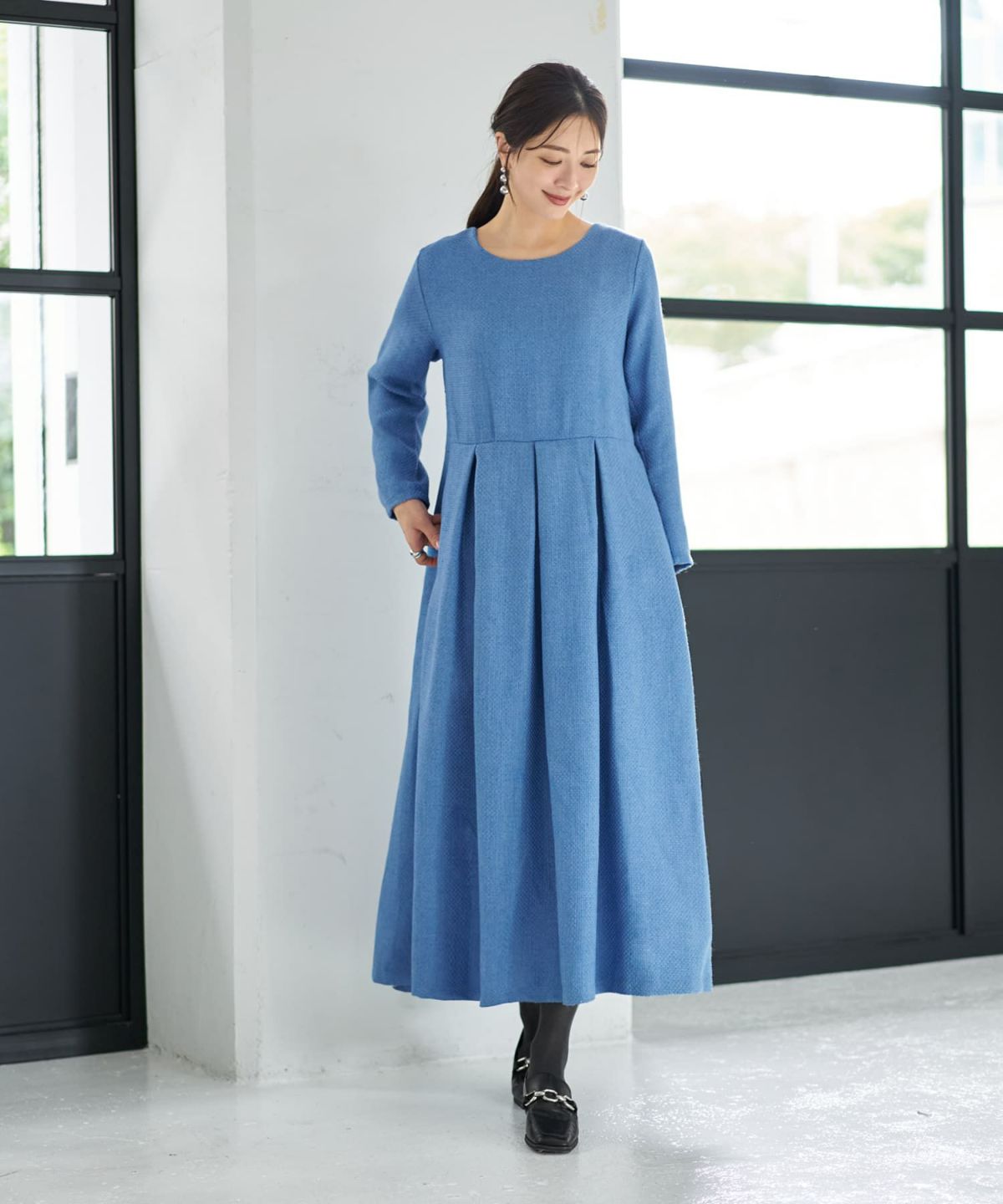 着用イメージ 166cm ブルー 02サイズ