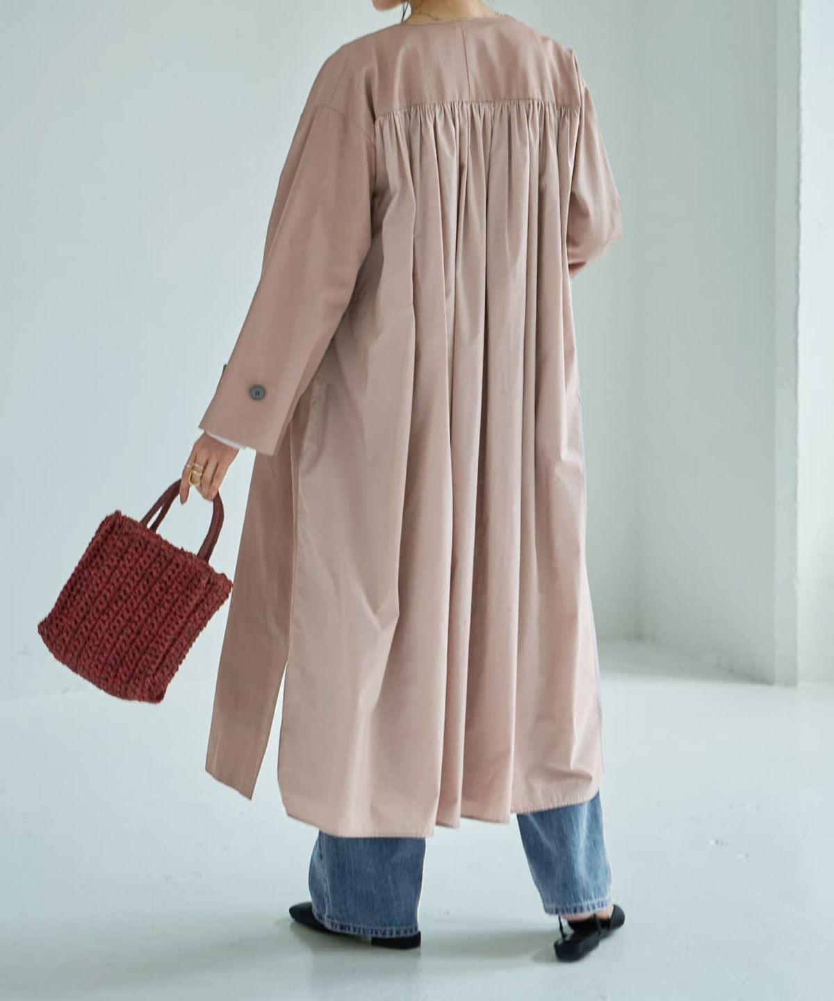 着用イメージ 165cm ニュアンスピンク