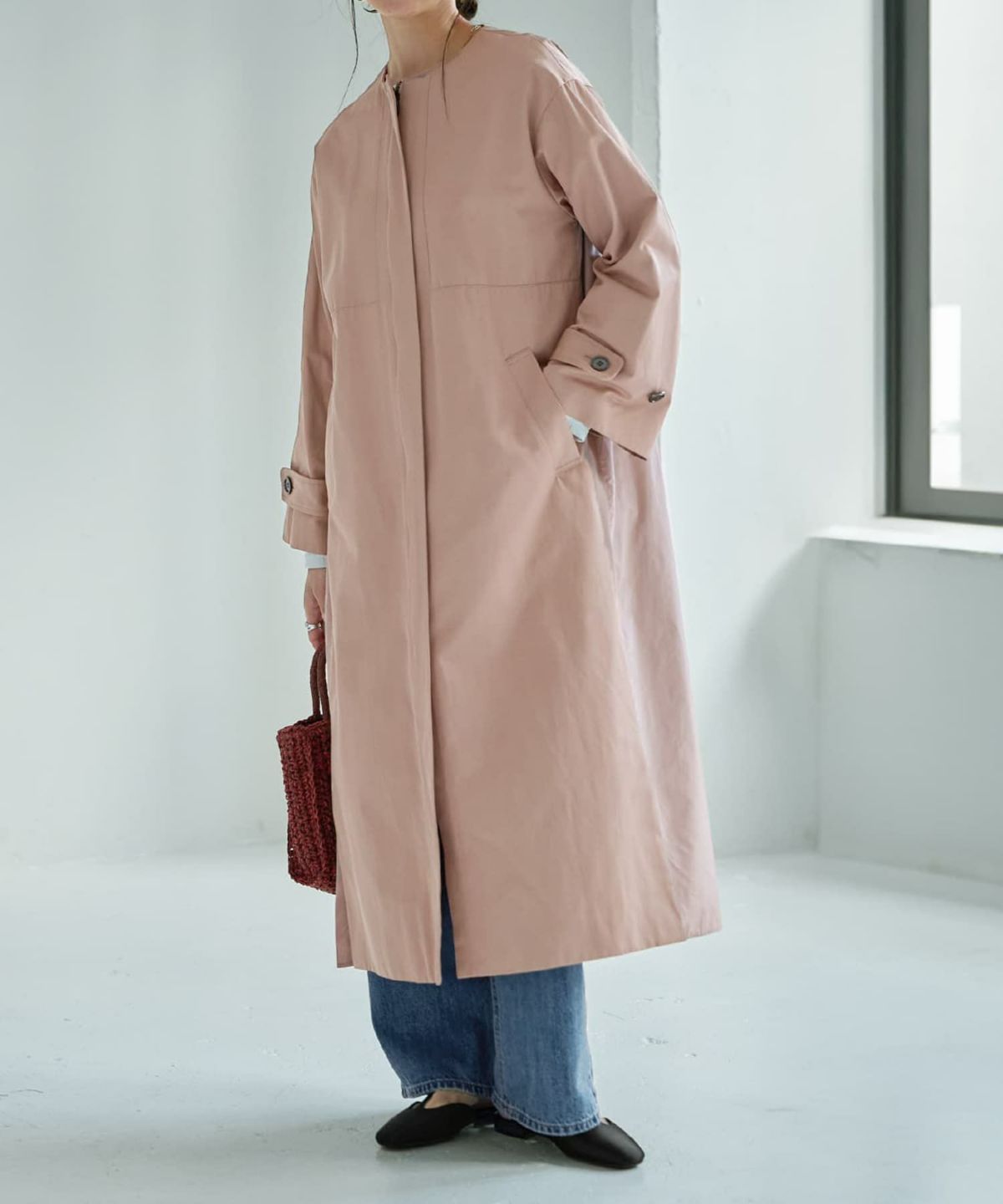 着用イメージ 165cm ニュアンスピンク