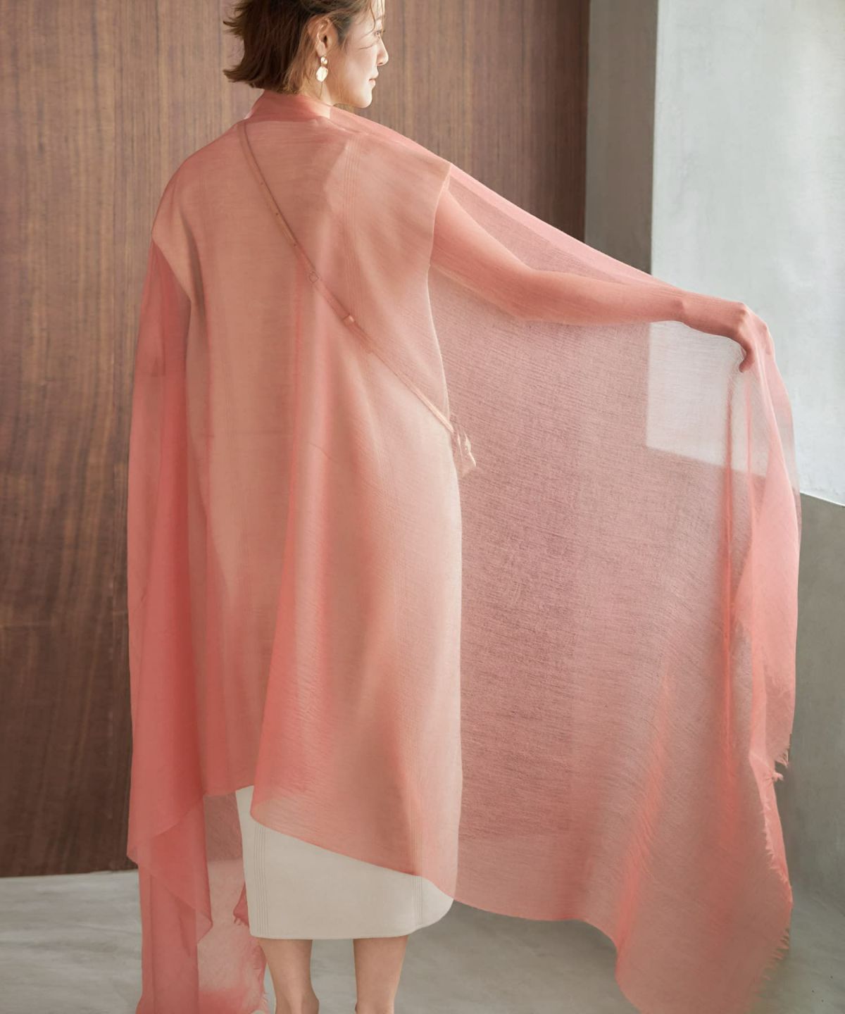 着用イメージ 166㎝　サーモンピンク