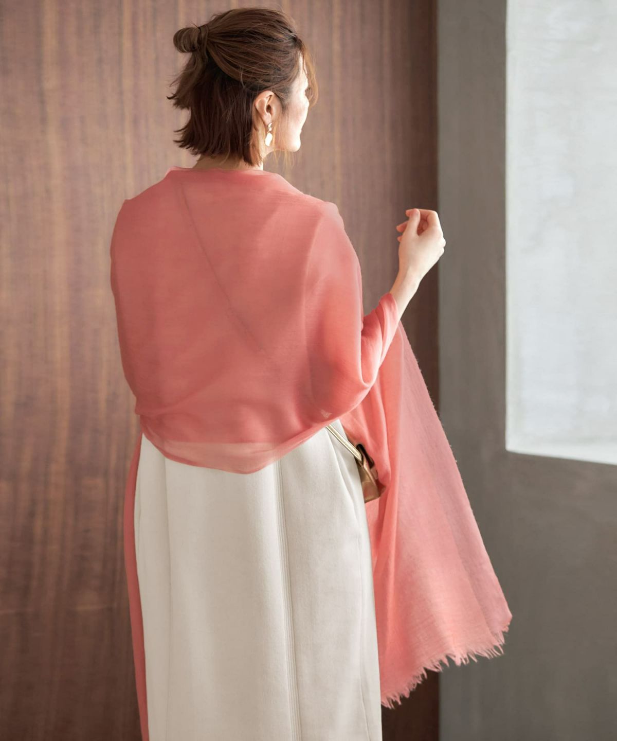 着用イメージ 166㎝　サーモンピンク