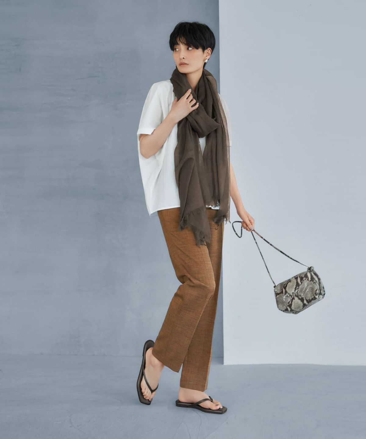 着用イメージ 165㎝　セピア