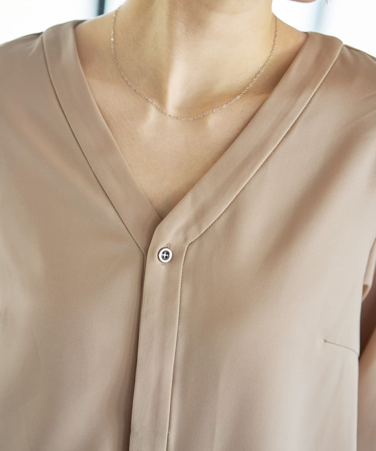 着用イメージ 166cm ライトベージュ